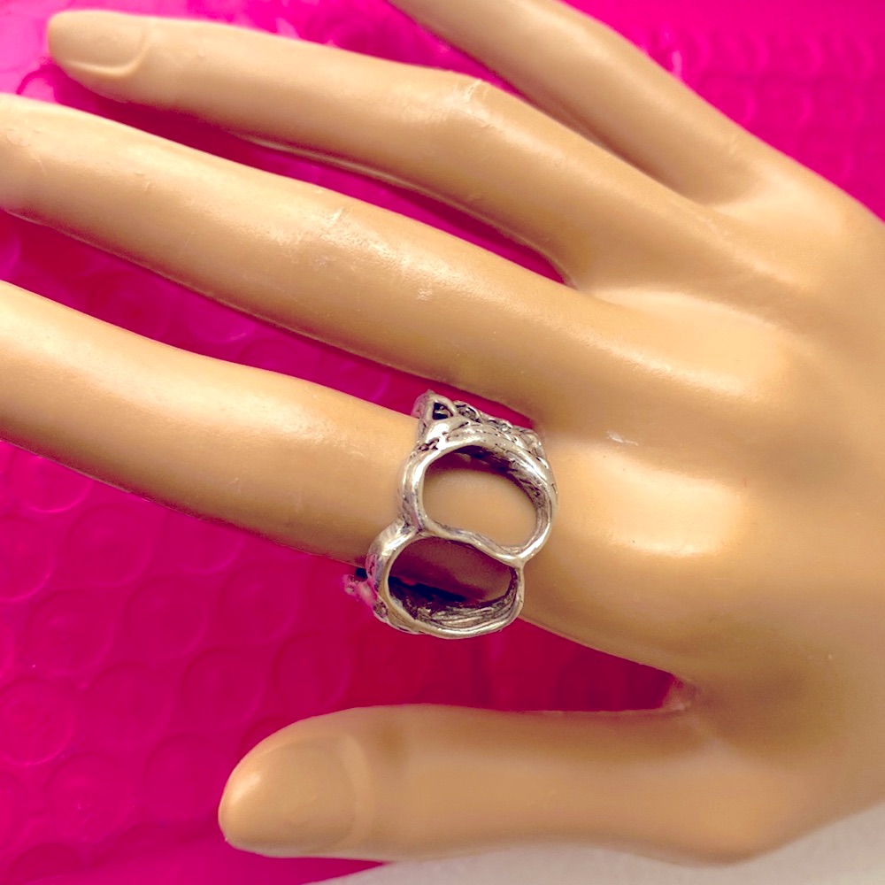 Brutalist Sterling Silver Ring